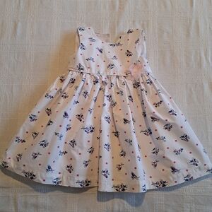 Pumpkin Patch girls 18-24 months white dress with bird design